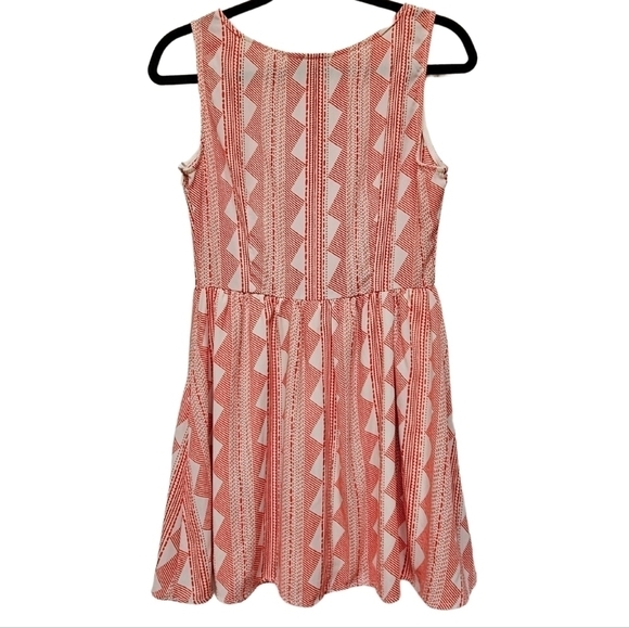 Coveted Clothing orange and white sleeveless mini dress - Picture 5 of 5